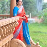 Sujitha Instagram - Woke up like this 🥰😌 Calm and breezy It’s #sunday Saree @collection.feathers #nature #love #post #sunday #photooftheday #instagood #instadaily #photographer #coimbatore