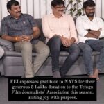 Suma Kanakala Instagram - North America Telugu Society (NATS) and Festivals for Joy join hands to make a meaningful contribution, exemplifying the spirit of giving during this festive season. Their support of 5 lakhs to the Telugu Film Journalists' Association insurance fund reflects a shared commitment to the well-being of the Telugu-speaking community in North America... #festivalsforjoy #FFJ #betterworld #bettertomorrow #initiative #impact #sumakanakala#ngo #india #hyderabad #community #supporteducation #charity #foundation# nats
