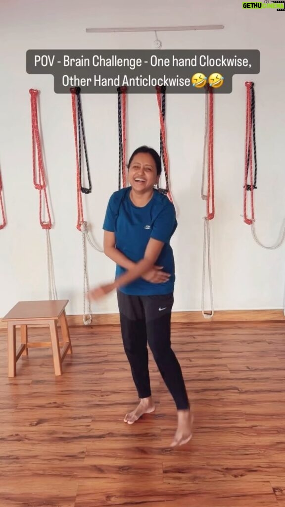 Suma Kanakala Instagram - Task Completed🤣🤣 @fly_santhosh Can you do this? Try this challenge and tag me in your reels with the #sumachallenge . I will share the best in my stories. #Suma #Challenge #Sumakanakala #Anchorsuma #Yoga #Asana #Workout #Fitness #Health #Trending #funny