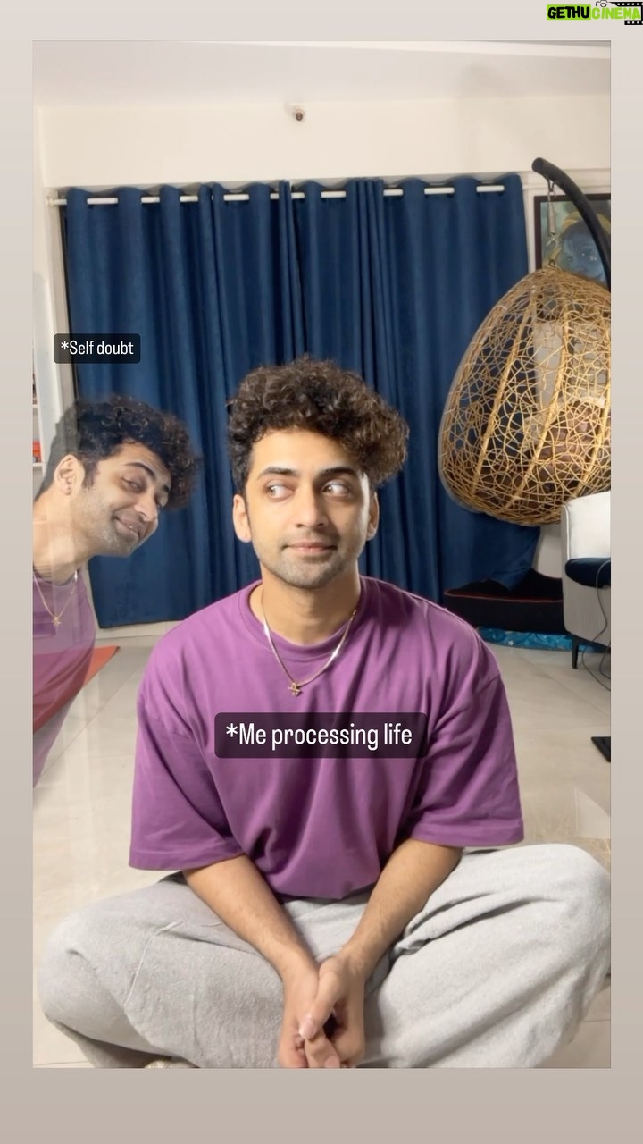 Sumedh Mudgalkar Instagram - A lot of us go through things. Its okay to be there, but its even better to observe yourself, and caress the child within that needs guidance and love ❤️ Life can be a race, and if so, i still will take breaks to stop and process. Not in a hurry! 🙇🏻♂️