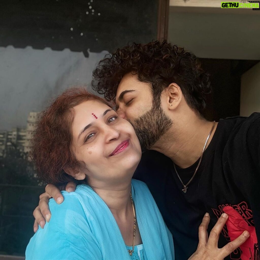 Sumedh Mudgalkar Instagram - I had been living under the impression that i’ll keep hustling to give you a better life. Truth is, there is no vitality in my life without you aai. 🥺❤️ The faith you have in me is my strength, the shelter i feel in you is my healing. I don’t mind failing, falling, coz when i do, i just learn how valuable you are to me, to see how lost i can be, where nobody could find me and still see you present right in front of my eyes. I wanna be perfect for you, but no matter what i do, it feels less to me, and no matter how little i do, you feel its perfection. 🙏🏻 Happy happy 50th aai. ❤️❤️❤️❤️❤️