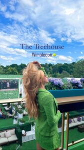 Summer Rae Instagram - The Treehouse x Wimbledon 🤌🏼 Hospitality at it’s finest! @keithprowseuk knows how to give the best vip experiences to their guests. And yes, a @charlottetilbury activation to touch up your Wimby look in between lamb chops & champs! 🥂🎾 #wimbledon #hospitality #wimbledon2023