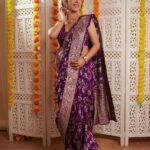 Sunayana Fozdar Instagram - Not Lighting Patakas 🧨…Being one ☺️Saree love forever 🫶🪔 Happy Diwali my insta fam ✨ What’s your fav festive look?🥻💕 . . . . . 📷 - @mirajverma_photography Edited - @ibtraditionalphotography Muah - @makeoverbysejalthakkar Outfit/Accessories - @krupa_jain Team - @greenlight__media