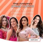 Sunayana Fozdar Instagram - 𝐃𝐞𝐬𝐢 𝐨𝐮𝐭𝐟𝐢𝐭𝐬 𝐨𝐧 𝐬𝐚𝐥𝐞! 👌🏻 Festivals are around the corner, and it is raining ethnic on Hipi! If @SunayanaFozdar’s outfits caught your eye, then don’t miss the chance to add them to your wardrobe. Tap the 𝐒𝐇𝐎𝐏 button on the Hipi app and explore! #sunayanafozdar #watchitshopit #lehenga #ethnicwear #ethnic #IndianWear #TraditionalAttire #CelebrityStyle #StyleInspiration #Fashion #Style #Hipi #hipikaromorekaro