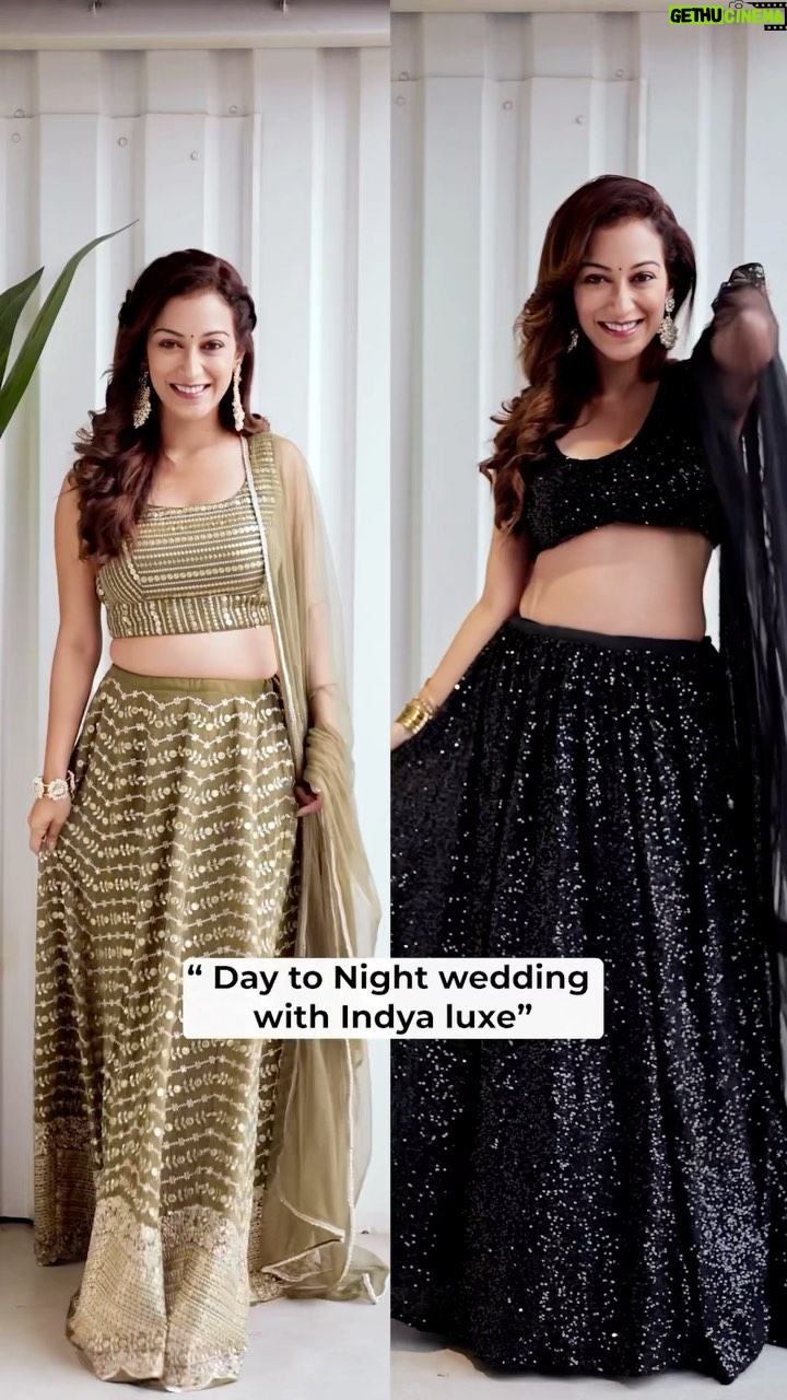 Sunayana Fozdar Instagram - Turning on My Desi Vibe with a “Day to Night Wedding look” with @indya.luxe 💕🥰 Shop the featured lehenga set, and more such styles at luxe.houseofindya.com! Use my code IL10 to avail a discount!!!!!! #indyaluxe #indya #houseofindya #indyatribe
