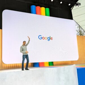 Sundar Pichai Instagram - That's a wrap on #googleio 2023! So happy to see so many people back IRL at Shoreline 😀