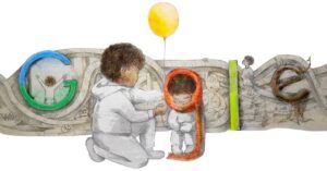 Sundar Pichai Instagram - Big congrats to Milo Golding, our 2021 Doodle for Google winner! His artwork titled “Finding Hope” was inspired by this year’s theme “I am strong because…” and will be on our US homepage tomorrow. Sharing the news with Milo was the highlight of my week:)