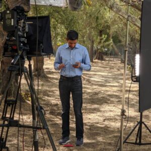Sundar Pichai Instagram - IG vs. reality...comfy shoes + checking on @fcbarcelona scores between takes:)