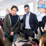 Sundar Pichai Instagram - Visited @molengeek in Brussels, Belgium today - proud we’re supporting them with a new Google.org grant to expand their coding school and increase the community’s access to new digital skills training in AI, data analytics and more.