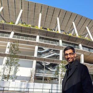 Sundar Pichai Instagram - I’m always struck by how the modern and the traditional co-exist effortlessly in Tokyo. Thrilled I got to see the New National Stadium for the upcoming #Tokyo2020 Olympics, and also to visit Yoshida Shoten, a 4th generation family-run business that has been making hand-painted lanterns for over 120 years.