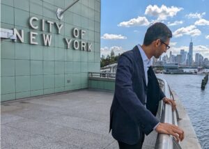 Sundar Pichai Instagram - So happy to be back in #NYC last week for the first time in a long while. Great to spend time with teams there and check out our new office at Pier 57:) #fbf #UNGA