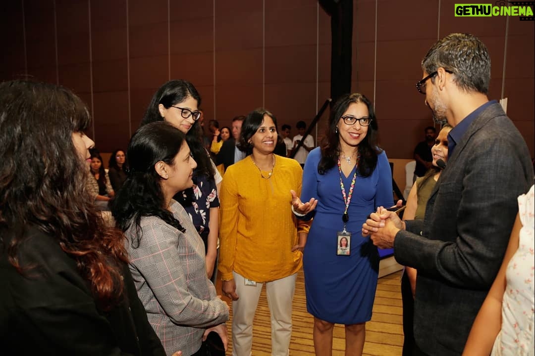 Sundar Pichai Instagram - In Mumbai today and happy to celebrate #IWD2019 with the India chapter of Women@Google at their “I Am Remarkable” event. Thank you for inspiring me with your stories about the experiences, challenges and triumphs of being women in tech. Mumbai, Maharashtra