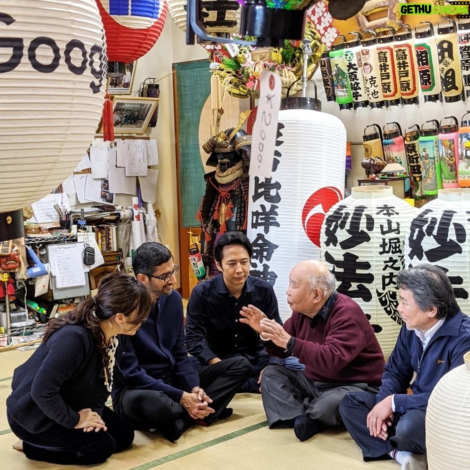 Sundar Pichai - 198.3K Likes - Iām always struck by how the modern and the traditional co-exist effortlessly in Tokyo. Thrilled I got to see the New National Stadium for the upcoming #Tokyo2020 Olympics, and also to visit Yoshida Shoten, a 4th generation family-run business that has been making hand-painted lanterns for over 120 years.