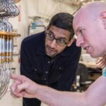 Sundar Pichai Instagram - Very proud that our Google AI team has achieved a big breakthrough in quantum computing known as quantum supremacy after over a decade of work, as published in #Nature. Thank you to our collaborators in the research community who helped make this possible. Visited the team at their lab last week, and got to geek out a bit on the hardware and even played with qubits! #achievementunlocked Santa Barbara, California