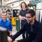 Sundar Pichai Instagram - Very proud that our Google AI team has achieved a big breakthrough in quantum computing known as quantum supremacy after over a decade of work, as published in #Nature. Thank you to our collaborators in the research community who helped make this possible. Visited the team at their lab last week, and got to geek out a bit on the hardware and even played with qubits! #achievementunlocked Santa Barbara, California