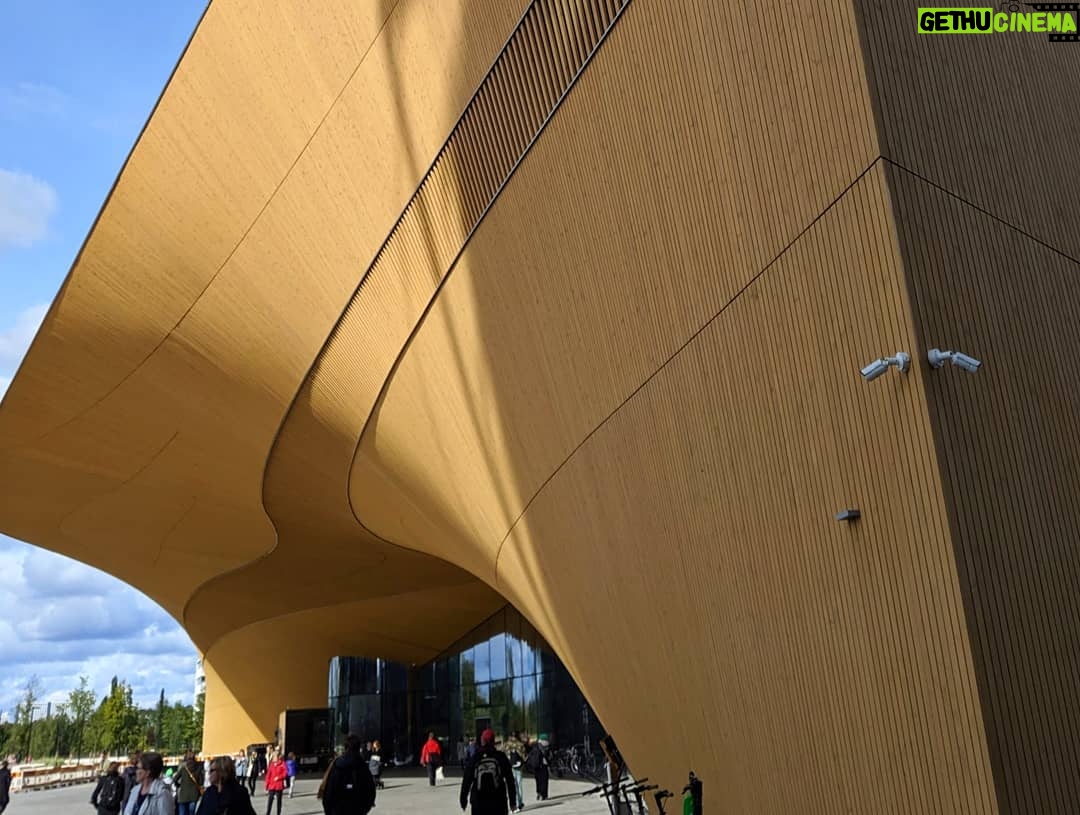 Sundar Pichai Instagram - Quick stop in Finland yesterday, glad I got to take in a couple of Helsinki sights too, incl maybe one of the coolest looking libraries anywhere @oodihelsinki