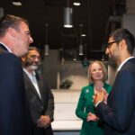 Sundar Pichai Instagram - Amazing day in Oklahoma yesterday where we announced the expansion of our data center in Mayes County and our Google.org grant to @national4H. Had fun spending time with 4H’ers @Oklahoma4H learning about their projects and doing a bit of coding:) Special thanks to Governor @kevinstitt_ok, Mayor Larry Lees, @JSirangelo, and all of our guests for joining us, and for everyone’s warm Southern hospitality! Mayes County, Oklahoma