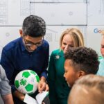 Sundar Pichai Instagram - Amazing day in Oklahoma yesterday where we announced the expansion of our data center in Mayes County and our Google.org grant to @national4H. Had fun spending time with 4H’ers @Oklahoma4H learning about their projects and doing a bit of coding:) Special thanks to Governor @kevinstitt_ok, Mayor Larry Lees, @JSirangelo, and all of our guests for joining us, and for everyone’s warm Southern hospitality! Mayes County, Oklahoma