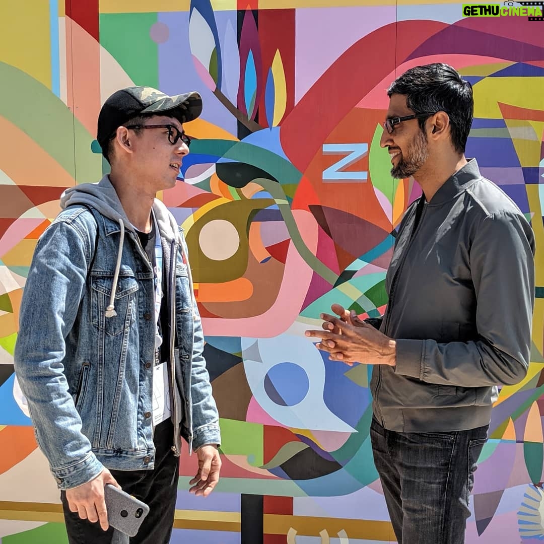Sundar Pichai Instagram - #io19 is a wrap and a big thanks to all who joined us in person and online! Was so glad I got to meet some of you at Shoreline - I’m inspired by your stories and can’t wait to see what you build next:) Mountain View, California