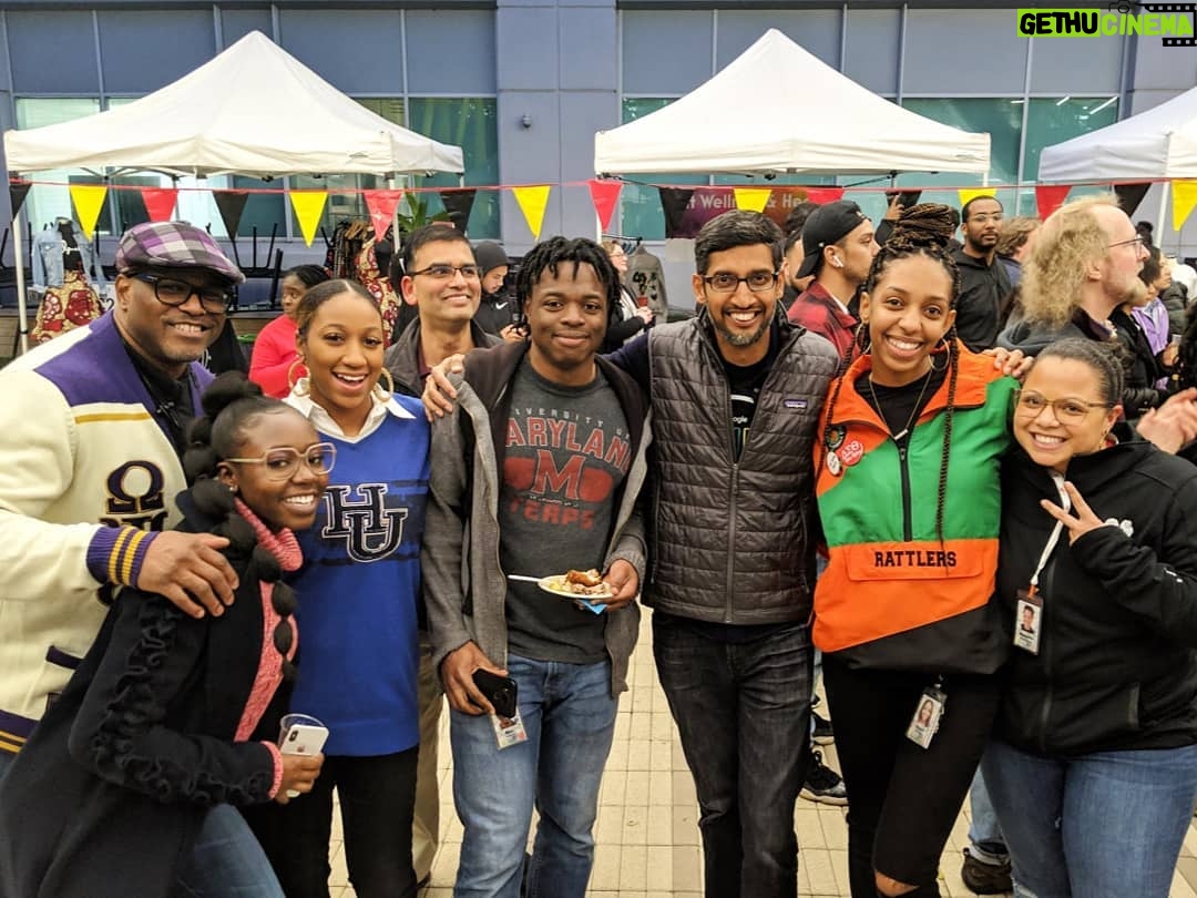 Sundar Pichai Instagram - Capped off #BlackHistoryMonth with a fun celebration tonight organized by the Black Googler Network - thanks to the team for great music, performances and selfies! Google Tech Corners