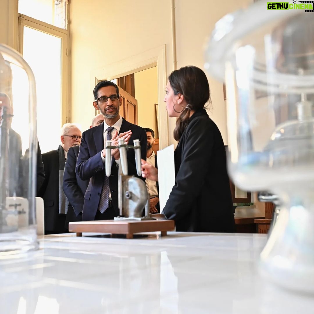 Sundar Pichai - 191K Likes - While in Paris yesterday I had the chance to visit the Institut Curie, a cancer research and treatment center founded by Marie Curie. She has always been a big inspiration for me. It was a personal thrill, but also quite humbling, to sit behind her desk as we talked about the ways AI can detect and treat rare forms of cancer. Truly an afternoon to remember, thanks to everyone at the Institut for having me.