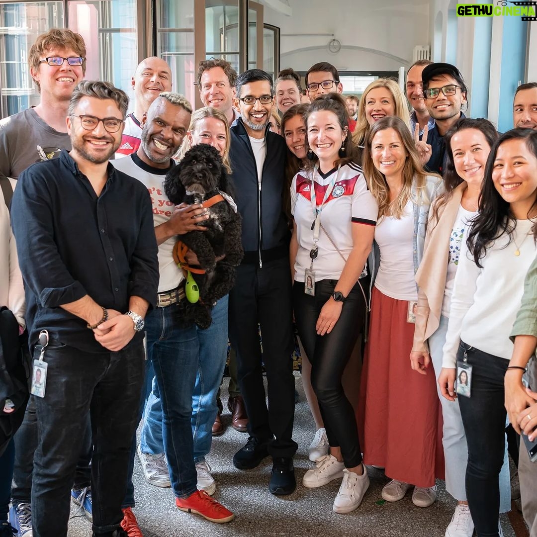 Sundar Pichai - 298.7K Likes - Excited to have @dfb @dfb_frauenteam join #TeamPixel! Proud to support the German Women's National Team and work together to increase visibility for women's sports. (And thanks for letting me score a goal today:) ā½