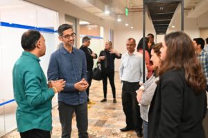 Sundar Pichai Instagram - Back in India this week after a few years away! Super energized by the entrepreneurs, leaders, and Googlers I met in Delhi and Bangalore. Glad to join our #GoogleForIndia and #WomenWill events, spend time with teams here, and eat many excellent thalis:) 🇮🇳