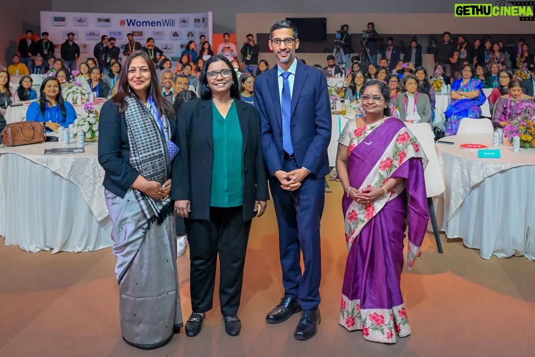 Sundar Pichai - 1.3 Million Likes - Back in India this week after a few years away! Super energized by the entrepreneurs, leaders, and Googlers I met in Delhi and Bangalore. Glad to join our #GoogleForIndia and #WomenWill events, spend time with teams here, and eat many excellent thalis:) š®š³