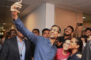 Sundar Pichai Instagram - Back in India this week after a few years away! Super energized by the entrepreneurs, leaders, and Googlers I met in Delhi and Bangalore. Glad to join our #GoogleForIndia and #WomenWill events, spend time with teams here, and eat many excellent thalis:) 🇮🇳