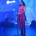 Sunidhi Chauhan Instagram – Wrapped it up nicely for @spotifyindia Delhi

Styled by @saumyathakur 
#styledbysaums
In
Outfit @pranatikejriwall @vblitzcommunications
Jewellery @sa.badesigns 
@alkymimedia
 Boots @londonrag_in
Style Asst. @pareenaaahhh 

#Spotifywrapped #sunidhi #sunidhilive #explore