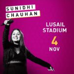 Sunidhi Chauhan Instagram - Braced up to perform at Bollywood music festival, Lusail stadium for the FIFA World Cup 2022.. @lusailstadiumofficial @visitqatar @qatarcalendar @pmeworld #soundcheck #liveperformance #sunidhichauhan #tmtm #tmtalentmanagement #lusail #fifaworldcup2022 #qatar