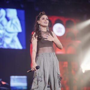 Sunidhi Chauhan Instagram - Long story short, it was bombastic 

Styled by @saumyathakur 
#styledbysaums
In
Jacket @namratajoshipura
Bodysuit and Cargos @zara bespoke 
Boots @_delize_ 
Style Asst. @pareenaaahhh 

@lpuuniversity 
@cocacola_india @cokestudiobharat @spectal.management @resonance.india 

#sunidhi #sunidhilive #liveperformance #explore #fridayfeels