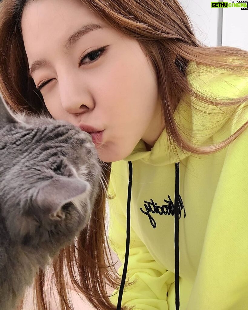 Sunny Instagram - 후추랑 뽑뽀~♡ #후추 #행복한뚱냥이 #뽀뽀쟁이