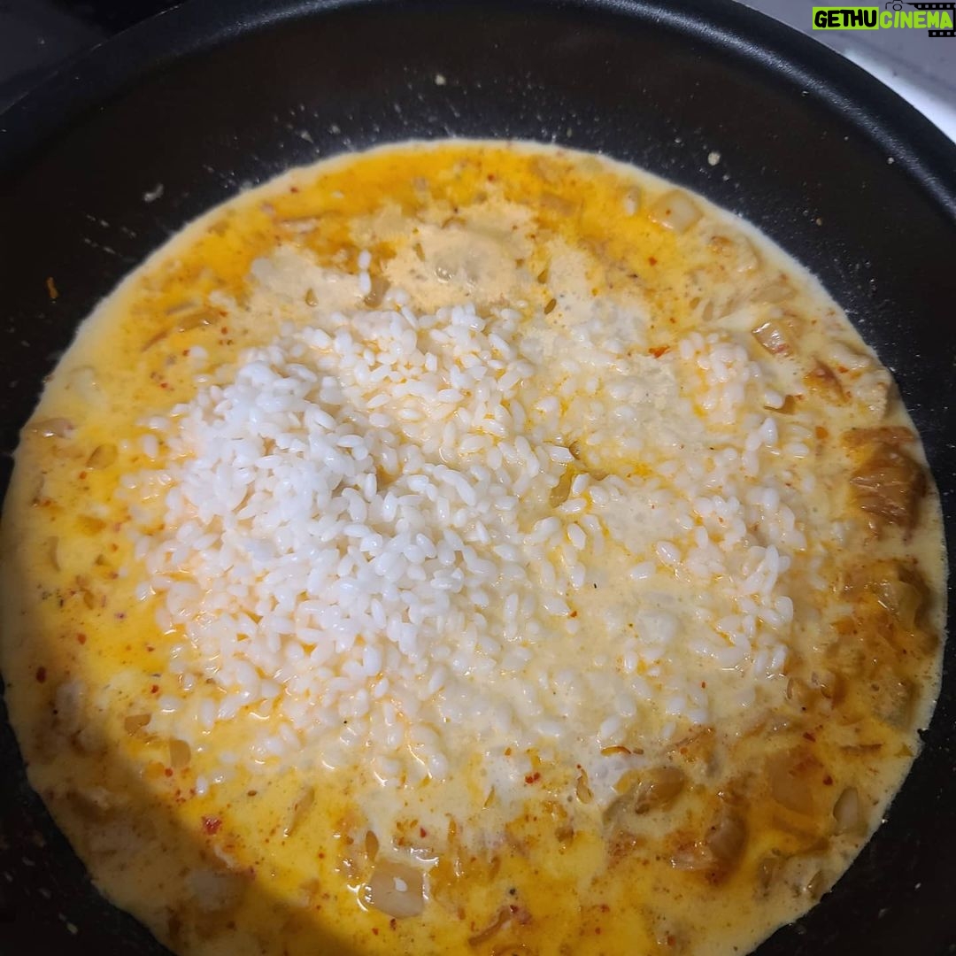 Sunny Instagram - 맨날 냥이들 아니면 셀카길래.. 간만에 요리 사진ㅎㅎ 김치크림리조또!! 쌀을 충분히 불렸으면 좋은데.. 배고파서 쫌만 불리고 했더니 많이 쫄았넹ㅋㅋㅋㅋ 리필해 먹더라도 첨 한그릇은 양심상 쫌만 푸기.....😳