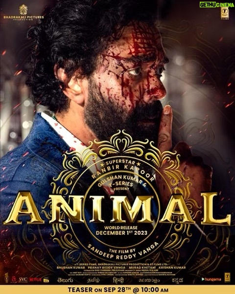 Sunny Deol Instagram - Animal ka Enemy. #Animal #AnimalTeaserOn28thSept #AnimalTheFilm #AnimalOn1stDec @AnimalTheFilm @anilskapoor #RanbirKapoor @rashmika_mandanna @tripti_dimri @sandeepreddy.vanga #BhushanKumar @pranayreddyvanga @muradkhetani #KrishanKumar @anilandbhanu @cowvala @tseriesfilms #BhadrakaliPictures @cine1studios @tseries.official @shivchanana @neerajkalyan24 @master_supremesundar @suresh.selvarajan @amitroy1973
