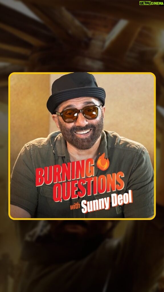 Sunny Deol Instagram - Let’s go behind the scenes with @iamsunnydeol answering your Burning Questions about his journey all the way from Betaab to #Gadar2 , the evolving process of filmmaking and much more! 🔥💛 🎬: Gadar 2: In Theatres