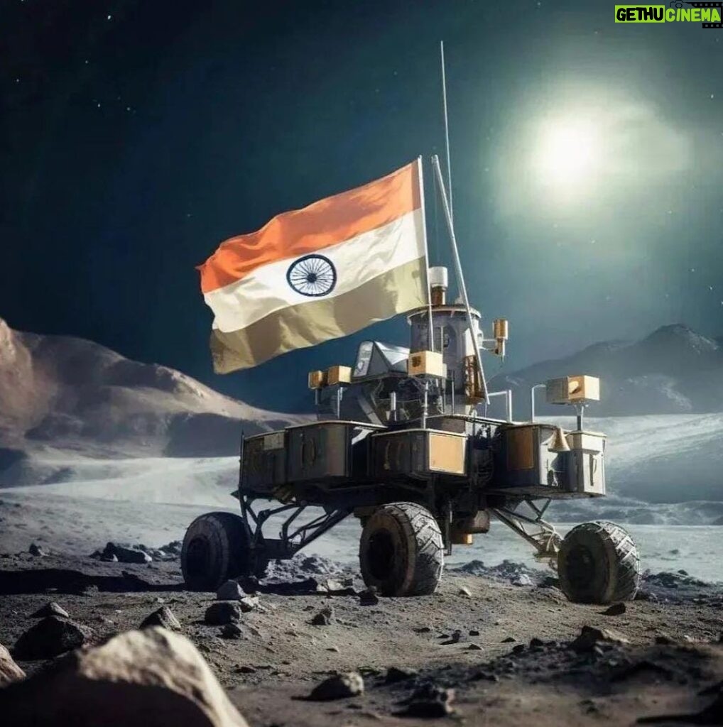 Sunny Deol Instagram - What a proud moment. #Hindustanzindabad tha hai or rahega Jai Hind 🇮🇳 Congratulations to @isro.in on the successful soft landing of #Chandrayaan3 on the moon. A momentous feat in the history of India's space exploration. Proud!!! #Chandrayaan3Landing #chandrayaan_3 #ISRO #MoonMission