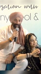 Sunny Deol Instagram - Thank you @rajasthan_patrika for having us. #Gadar2 in cinemas on 11August. Advance Tickets open Now!