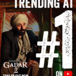 Sunny Deol Instagram - Aaj toh poore internet par sirf #Gadar hi mach raha hai! 🔥😍 #Gadar2Trailer is out now! (Link in bio) #Gadar2 aa rahi hai bade parde par 🔥 lagane iss Independence Day! 🇮🇳 Cinemas mein 11th August se 🎞️ @zeestudiosofficial @gadarmovie_official @iamsunnydeol @ameeshapatel9 @iutkarsharma @anilsharma_dir @anilsharmaprod @mithoon11 @shabinakhanofficial @quadri.sayeed @simratkaur_16 @manishwadhwa.in @mrgravitas @zeemusiccompany @zee5 @zeecinema @zee5global