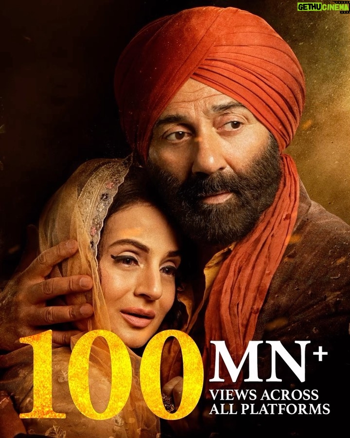Sunny Deol Instagram - Shukriya, #UddJaaKaaleKaava aur #Khairiyat ko apnaane aur itna pyaar dene ke liye! 🥹❤️ Songs out now! (Links in bio) #Gadar2 cinemas mein 11th August se 🎞️ @zeestudiosofficial @gadarmovie_official @iamsunnydeol @ameeshapatel9 @iutkarsharma @anilsharma_dir @anilsharmaprod @shaktimaan6963 #AnandBakshi @mithoon11 @shabinakhanofficial @uditnarayanmusic @therealalkayagnik #UttamSingh @arijitsingh @quadri.sayeed @simratkaur_16 @manishwadhwa.in @hellomontysharma @zeemusiccompany @zee5 @zeecinema @zee5global