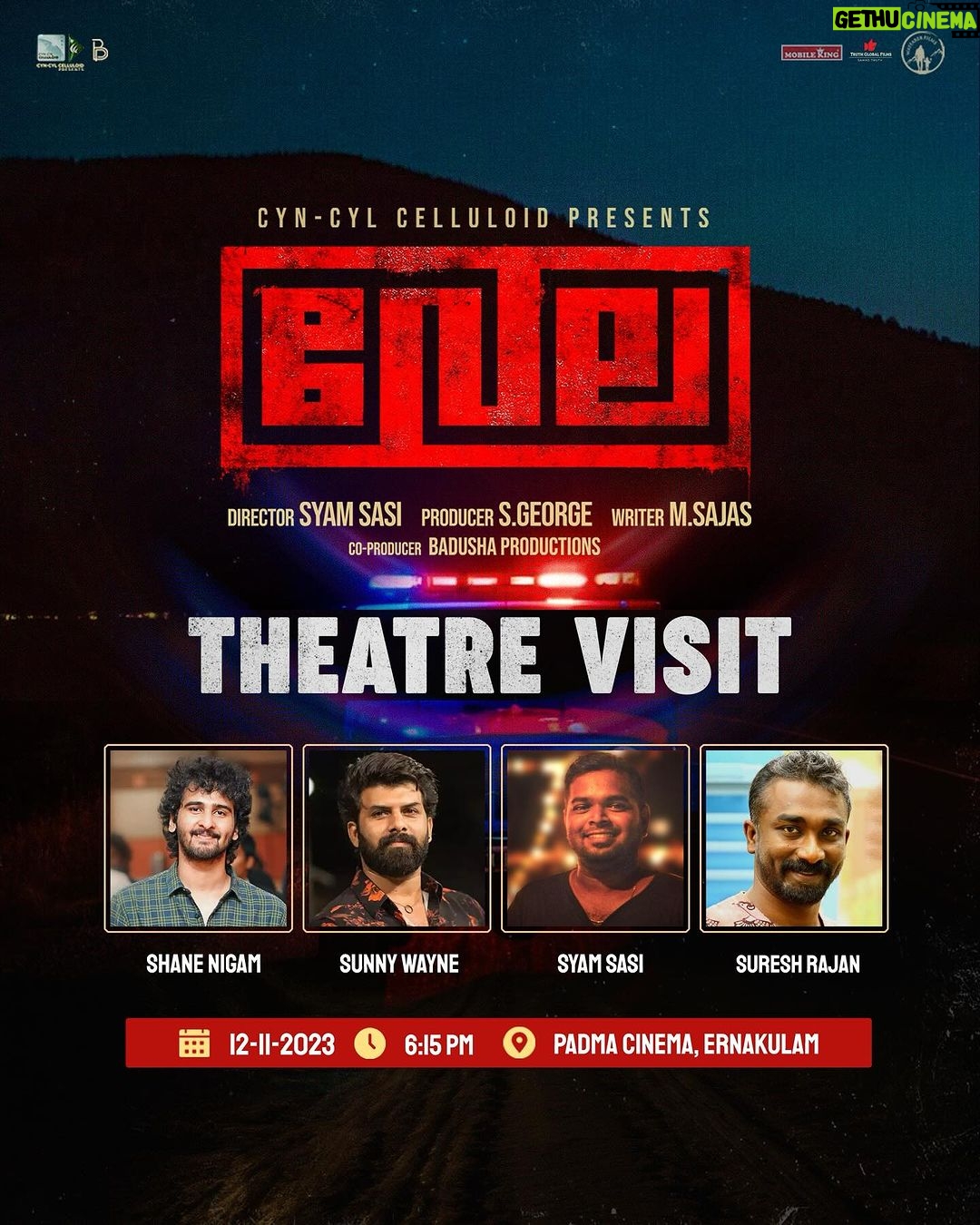 Sunny Wayne Instagram - Hi , Team Vela coming to Padma(6.15Show)
