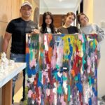 Sunshine Cruz Instagram - Thank you for this beautiful painting @cesarbuboymontano! Just what we needed. Enjoy kayo ng kids tonight. Missed you earlier @maarriiaaa05.