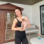 Sunshine Cruz Instagram - With our 10 year old toy poodle, holiday ❤️🐩 Happy weekend everyone! 🥰