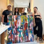 Sunshine Cruz Instagram - Thank you for this beautiful painting @cesarbuboymontano! Just what we needed. Enjoy kayo ng kids tonight. Missed you earlier @maarriiaaa05.