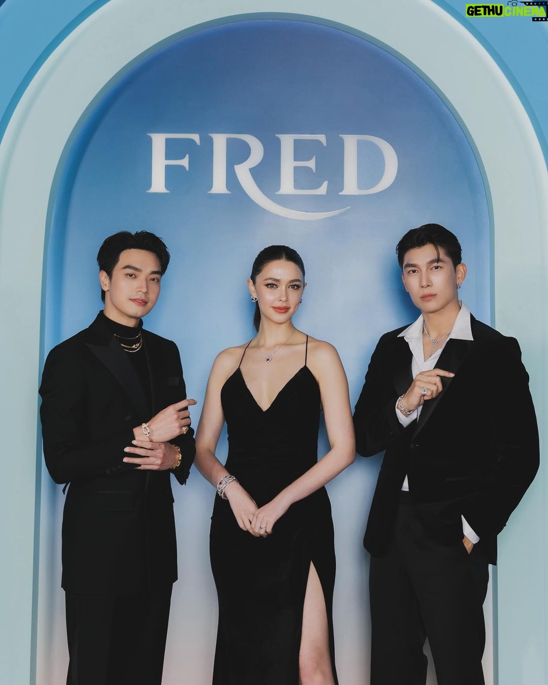 Suppasit Jongcheveevat Instagram - An unforgettable evening celebrating high jewelry’s debut in Thailand. @fredjewelry, you’ve outshone the night! 💎💙 #FREDJewelry #MonsieurFredInnerLight