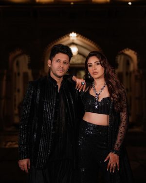 Surbhi Chandna Instagram - Sufiyana Shaam 
Sufiyana Andaaz

Mehfil- e- Qawali was that one evening i and Karan were most looking forward to and it was nothing less than surreal with us exchanging rings and dancing our hearts out 

Photographer @jodiclickers.co 

Surbhi & Karan wearing @sawangandhiofficial 
Jewels : @popley.eternal
On the Feet : @pabishfootwears 
Stylist: @stylebysaachivj
Styling Team: @styledbynikinagda @sanzimehta777
Styling intern: @muskaanparakh
Glam @makeupbypratiba & team 

That Pillar Always 🤎 @pranavi_chandna
Event planners @intimateaffairsbyrt 

#sukar #estd2010