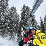 Surveen Chawla Instagram – On the slope with my dope @akshaythakker 🤍⛷️#courchevel #courchevel1850 Courchevel 1850 France