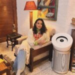 Swara Bhaskar Instagram - My baby was born two weeks before Delhi’s AQI levels soared to hazardous. And a whole new worry was introduced into my life? How should I protect my little one from something as pervasive and basic and all encompassing as AIR! Thankfully @dyson @dyson_india ‘s new air purifier ‘The Dyson Purifier Big + Quiet Formaldehyde’ which covers an area of 1100 sq. Ft. Is the godsend I needed. Efficient and most importantly quiet, it purifies the air silently so my baby can take her naps and feeds undisturbed. An LED screen to tell you AQI levels and other info and a remote to adjust settings to your own comfort. Best buy ever, especially for a family with kids!! 💙🤗✨ #notanad #mammareccomends #DysonHome #DysonIndia #DysonPurifier #DysonBigandQuiet #Gifted New Delhi