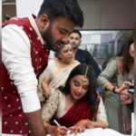 Swara Bhaskar Instagram - SWARA BHASKER & FAHAD AHMAD By @reallyswara ‘Wise men say, only fools rush in…’ Fahad & I certainly rushed into marriage, but were friends for 3 years prior. It was a love neither of us noticed blossoming, perhaps because the differences between us were many. Hindu-Muslim was only the most obvious. I’m older than Fahad & we come from different worlds: a big city girl from an ethnically mixed English speaking family & a small town boy from a traditional Western UP family that speaks Urdu & Hindustani. I’m an actress in Hindi films, he’s a research scholar, activist & politician. But our liberal arts education & values gave us a shared language of political beliefs & a common vision for our society & country. We met at the CAA-NRC protests in December 2019 & even organised one together. Slowly, we became close confidants. I felt safe with Fahad & always seen by him. He said he could talk to me about anything without fear of judgement. After months of intense communication & night long conversations, I asked Fahad what next. He said though we were worlds apart, we were very compatible, he was very fond of me & if I waited 2-3 years for him to ‘settle’ we could marry. I was stunned but also disarmed by his confidence & candour. I always thought I had gone beyond the log kya kahenge mentality, but suddenly, I was worrying about how family, friends, filmy acquaintances & even my ever loyal trolls would react. I had to face the secret shadows in my heart. Amazingly, Fahad could read my unspoken fears & we worked through them. Our families were concerned, but we stood by our love. Our shocked parents accepted our BIG decision, though hesitantly & after gently laying out concerns. When they met us together, I think they felt reassured. We were married under the SMA one year ago today. Fittingly, a relationship that began at a protest to preserve the Constitution was solemnised under constitutional provisions. A month later (I was pregnant by then), we celebrated at my nana-nani’s home with shared customs. There was lots of music, feasting & a Daawat-e-Walima. The joyous 10-day affair felt like a cultural mahotsav!