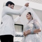Swasika Instagram - Your smile makes life more beautiful. #PS-FOREVER #swasikavj #pream #reception #paperplanewedding @paper_plane_wedding Kochi, India